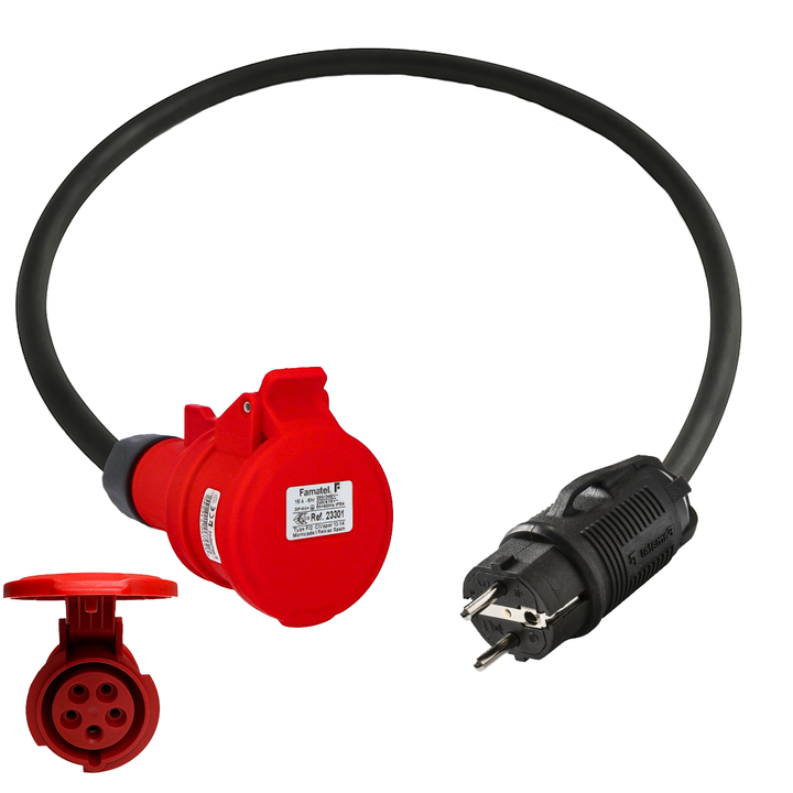 Adaptateur Schuko vers CEE16A
