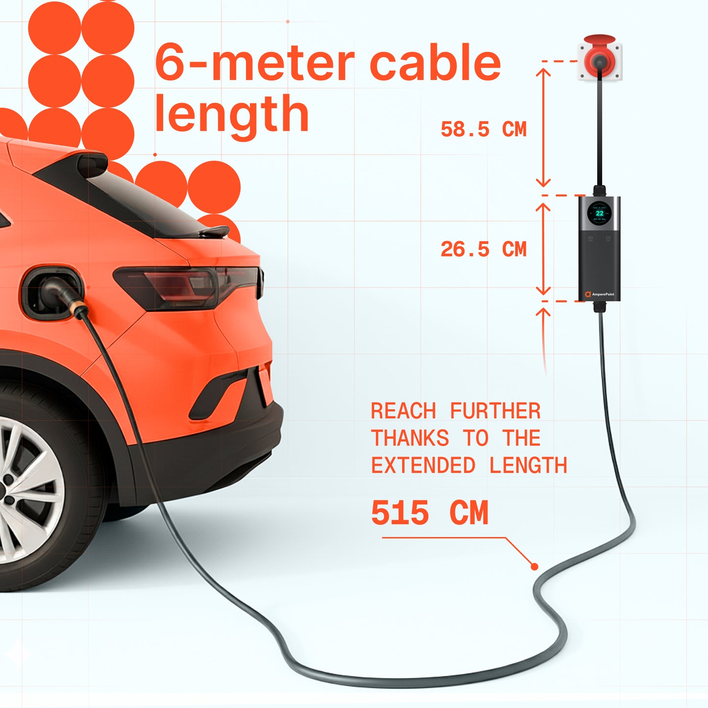 Chargeur portable Q11 (16A, Type 2, 11kW) application mobile