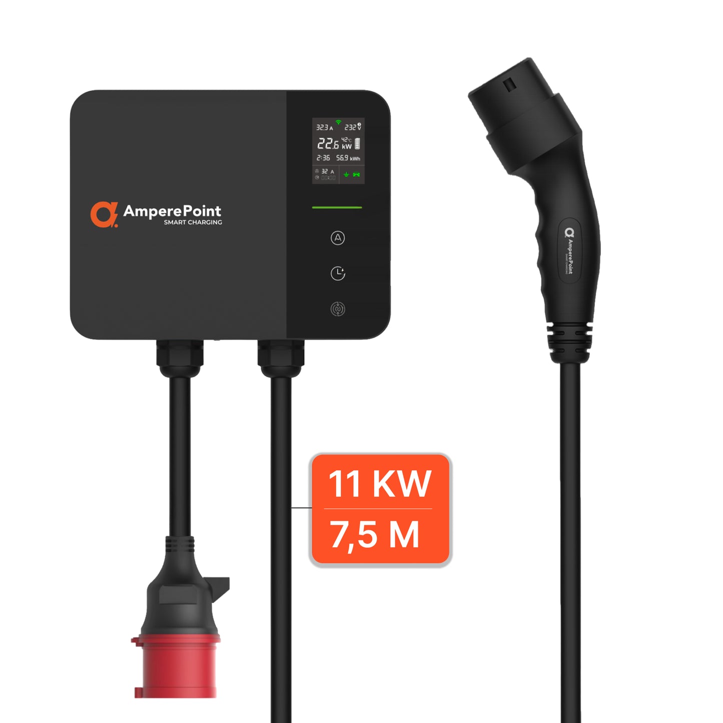 Chargeur EV Wallbox PRIME 11 kW + Prise