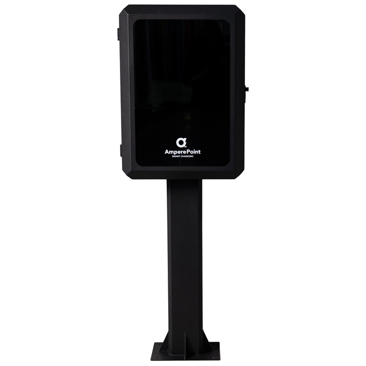 Armoire métallique pour chargeur de véhicule électrique AMP-BOX avec poteau