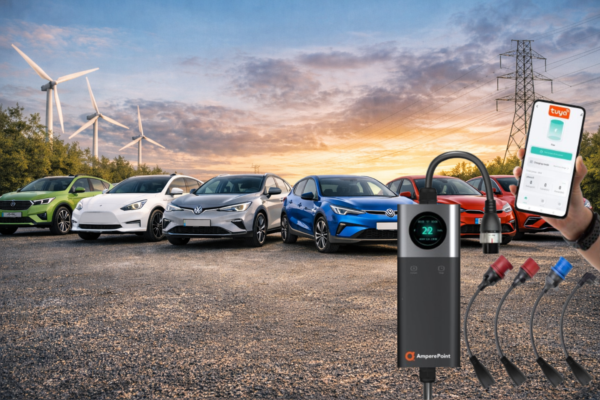 Les voitures électriques les plus populaires et leurs chargeurs Ampere Point correspondants
