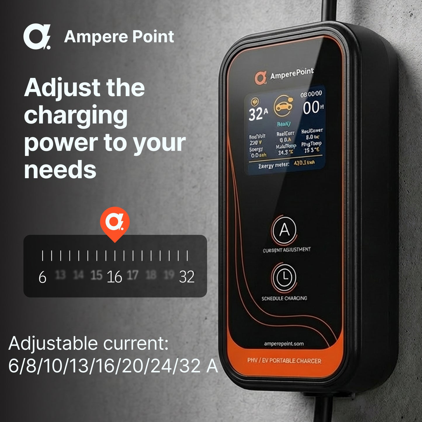 Chargeur portable P72 (32A, Type 2, 7,2 kW)