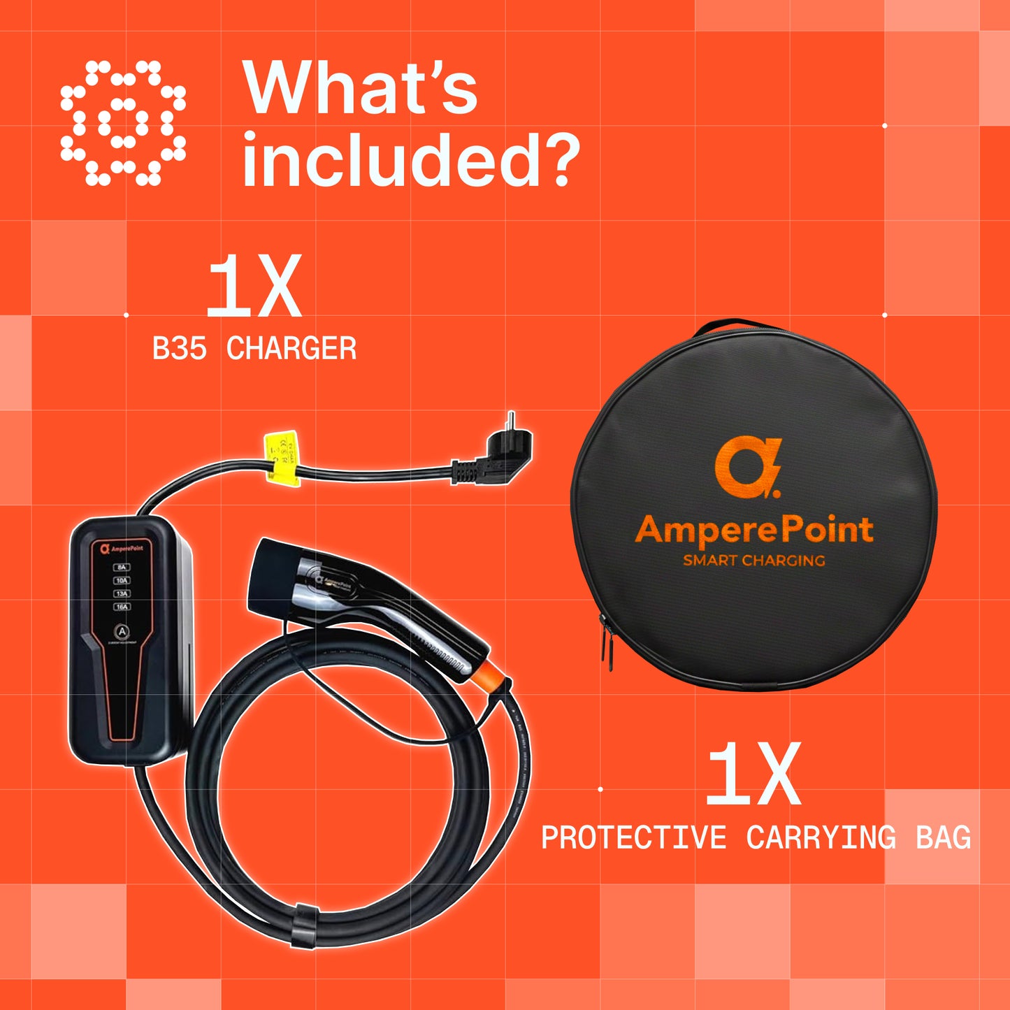 Chargeur portable B35 (16A, Type 2, 3,7 kW)
