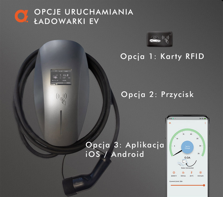 Ładowarka Wallbox EV AMP-16-HM gwiezdna szarość 