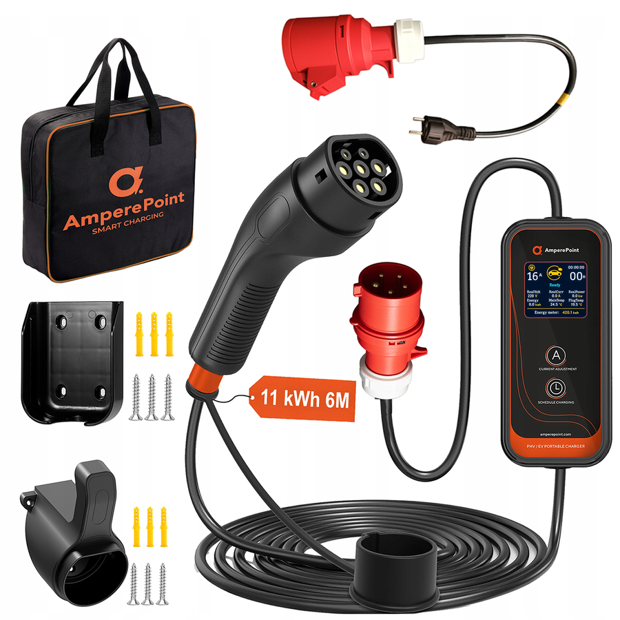 Chargeur portable P11 (16A, Type 2, 11kW)