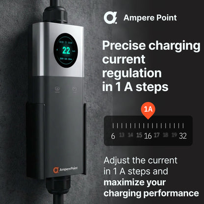 Chargeur portable Q74 (32A, Type 2, 7,4 kW) application mobile