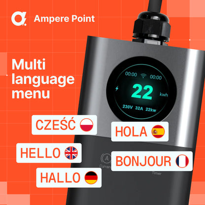 Chargeur portable Q11 (16A, Type 2, 11kW) application mobile