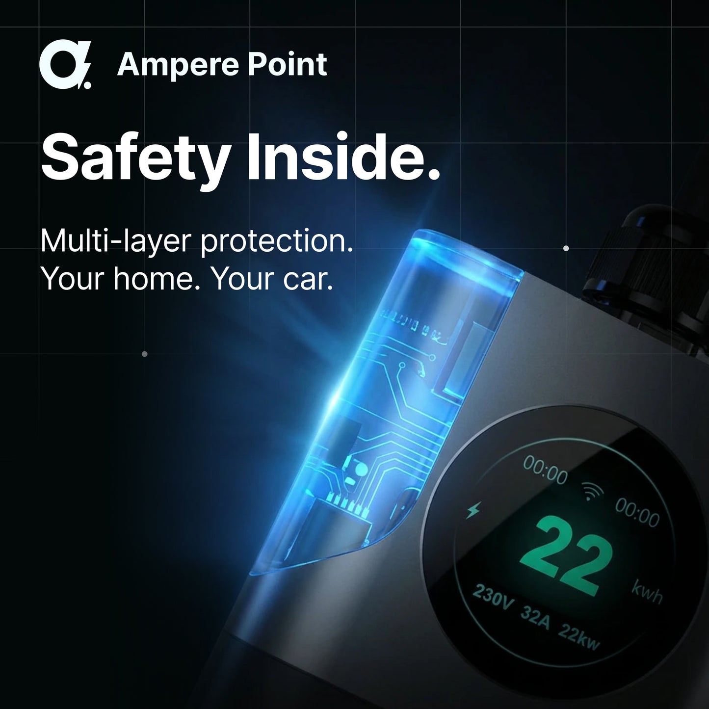 Chargeur portable Q11 (16A, Type 2, 11kW) application mobile