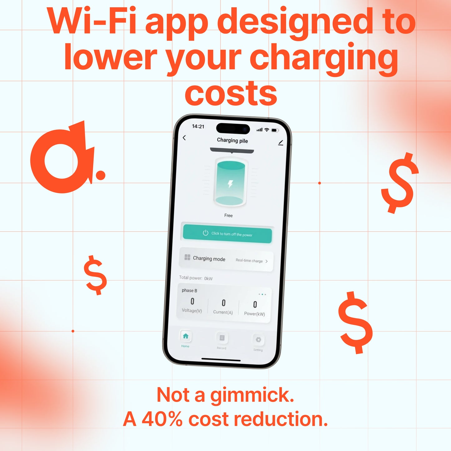 Chargeur portable Q11 (16A, Type 2, 11kW) application mobile