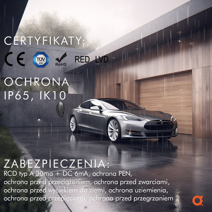 Ładowarka Wallbox EV AMP-16-HM gwiezdna szarość 